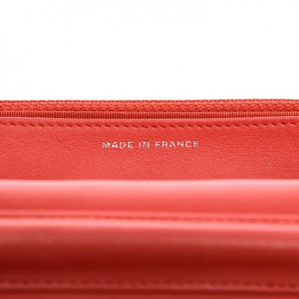 CHANEL Patent Quilted Wallet On Chain WOC Red - Picture 6 of 8